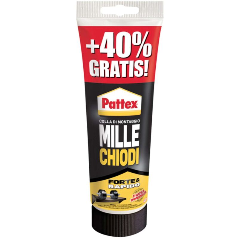 foto del prodotto pattex millechiodi forterapido 250 g 100 g omaggio 12 pezzi