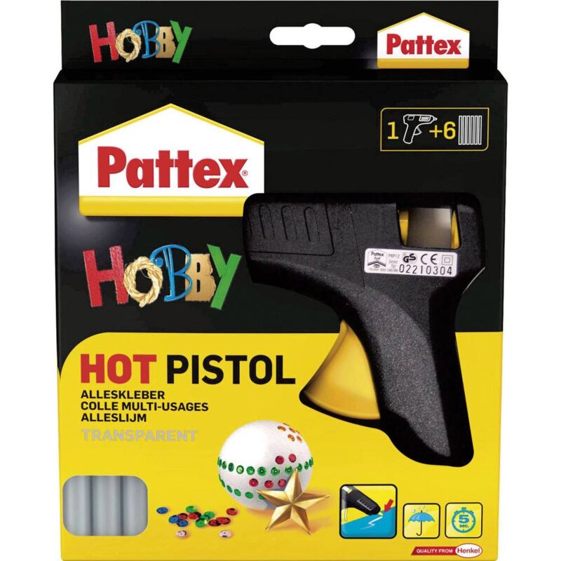 foto del prodotto pattex pistola colla a caldo 11 mm 70 w 1 kit
