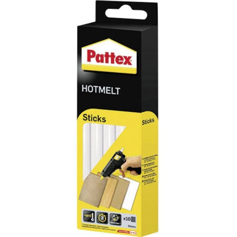 foto del prodotto pattex ptk6 stick colla a caldo 11 mm 200 mm trasparente 200 g 10 pz.