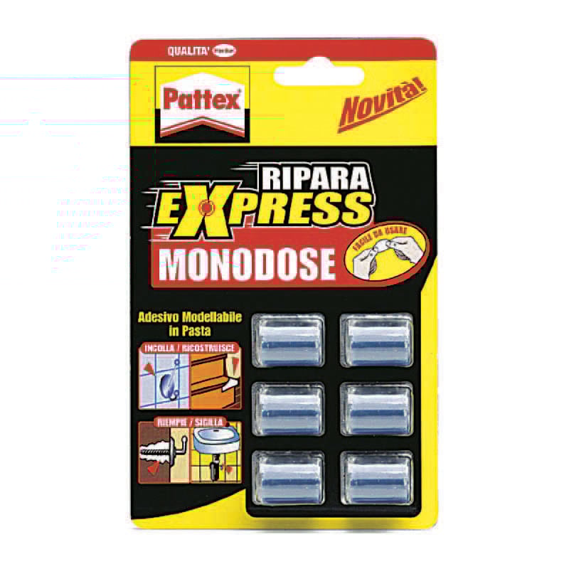 foto del prodotto pattex ripara express monodose gr.30 con 6 monodosi