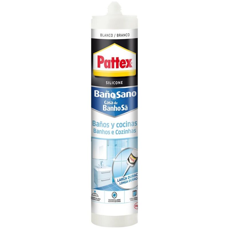 foto del prodotto pattex silicone 1965748 280 ml pistola erogatrice bianco