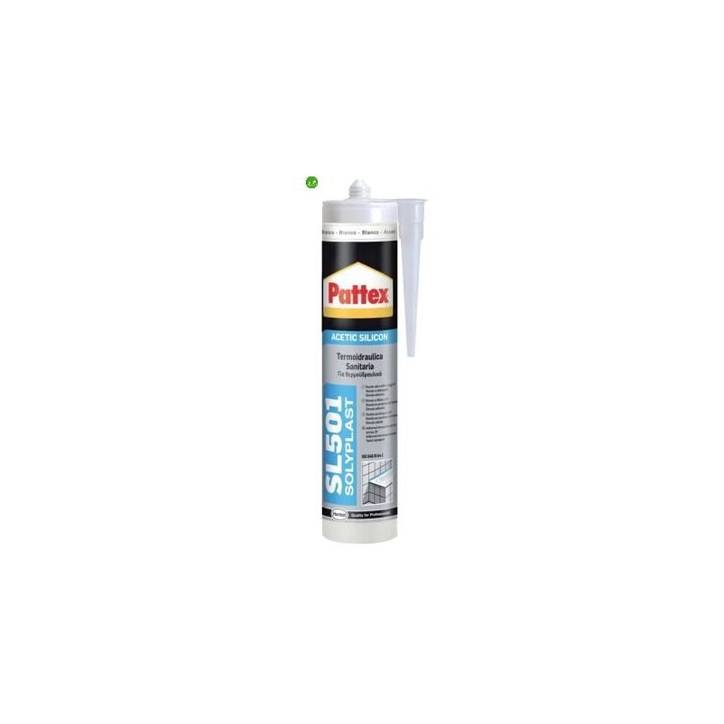 foto del prodotto pattex silicone acetico sl501 termoidraulica trasparente ml.300