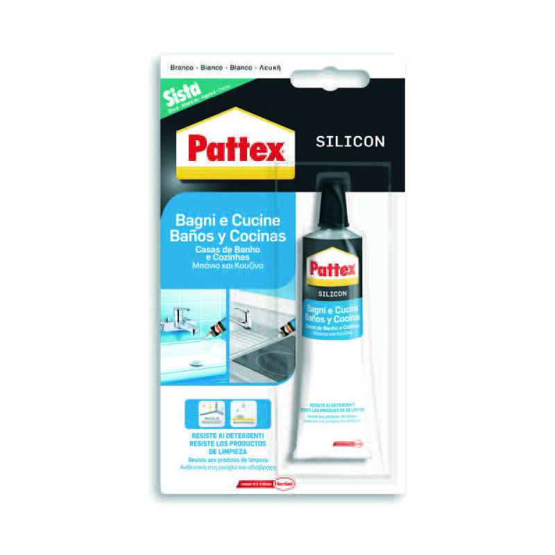 foto del prodotto pattex silicone sista silicon 5 bianco ml.50