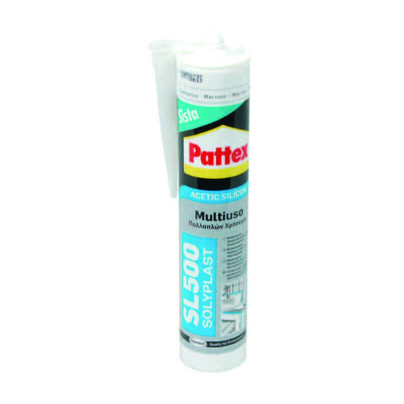 foto del prodotto pattex silicone sista sl 500 acetico colorato ml.300 grigio