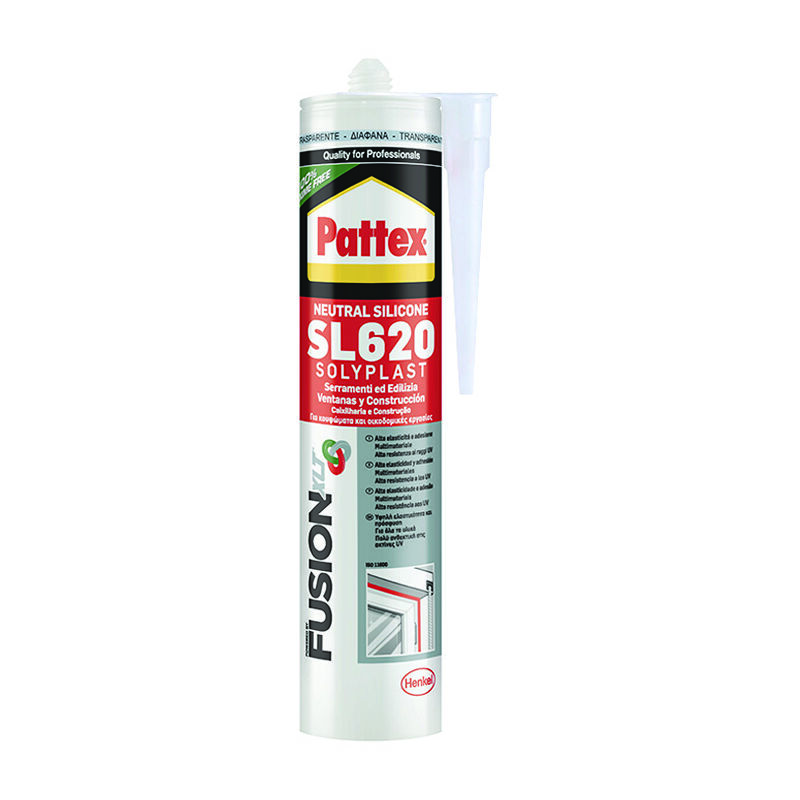 foto del prodotto pattex silicone sl 620 neutro colorato ml.300 alluminio ral 9006