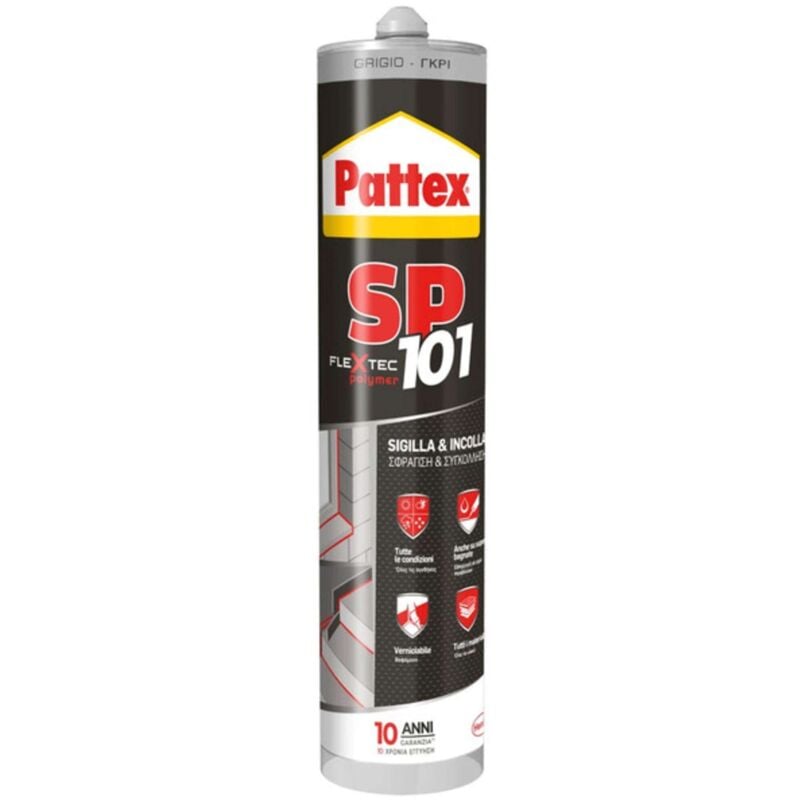 foto del prodotto pattex silicone sp101 grigio 280 ml cartuc.