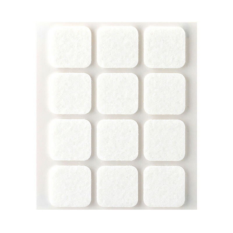 foto del prodotto pattini adesivi di feltro bianco 12 12 pezzi fralatn 22x22mm fralatn protezione del pavimento