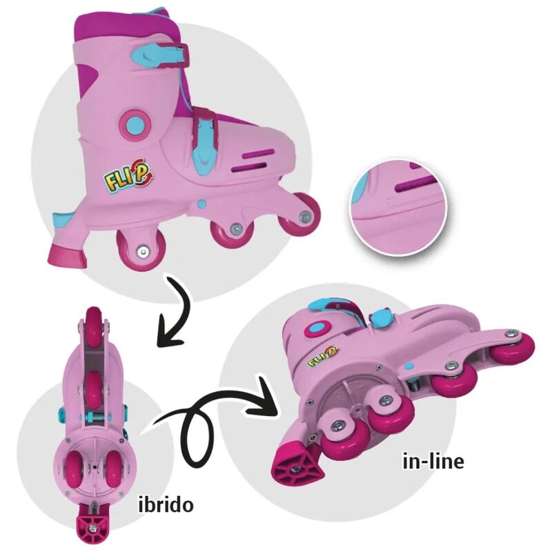 foto del prodotto pattini allungabili 26 29 ibridi in linea a 4 rotelle roller rollerblade