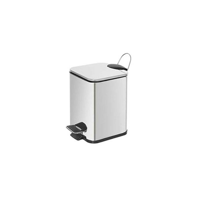 foto del prodotto pattumiera 3l 16x16xh25cm acciaio cromo