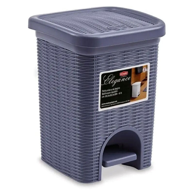 foto del prodotto pattumiera bagno elegance 30118 blu navy