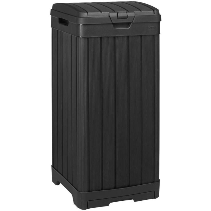 foto del prodotto pattumiera baltimore in plastica 125l, 87,4 x 41 x 41 cm, nero 236997 keter
