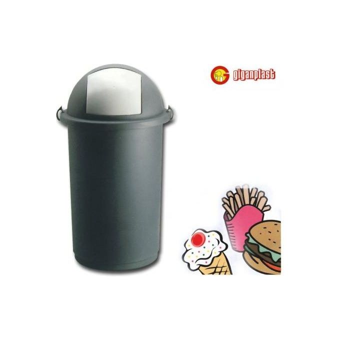 foto del prodotto pattumiera bascula lt.50 gig.grigio 5055m