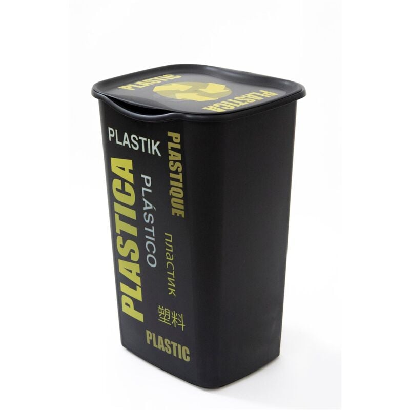 foto del prodotto pattumiera bidone per raccolta differenziata riciclo plastica 50 litri