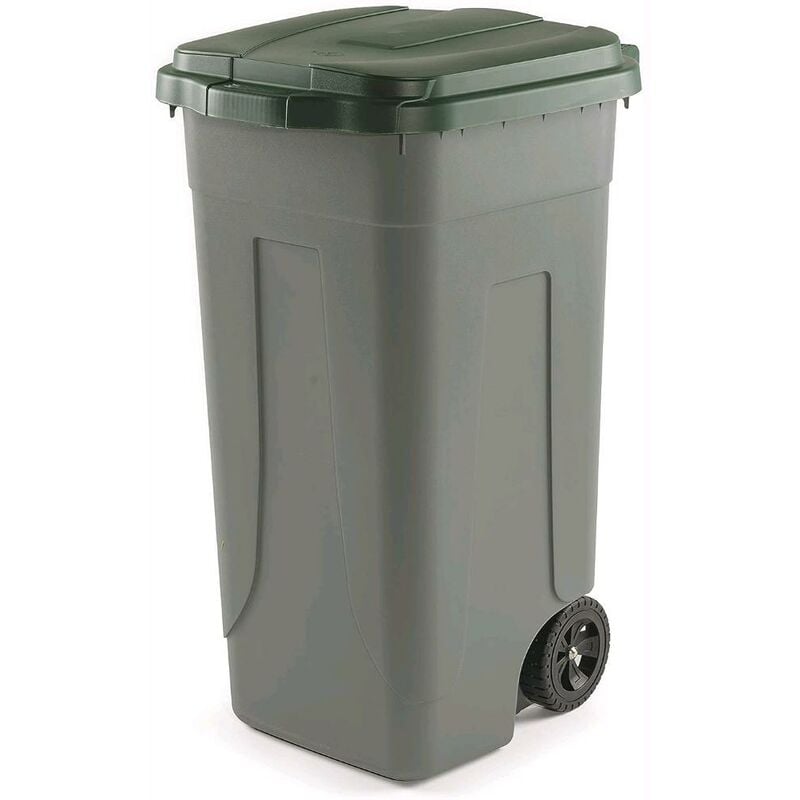 foto del prodotto pattumiera bidone portarifiuti per raccolta differenziata 100 litri colore verde colore verde