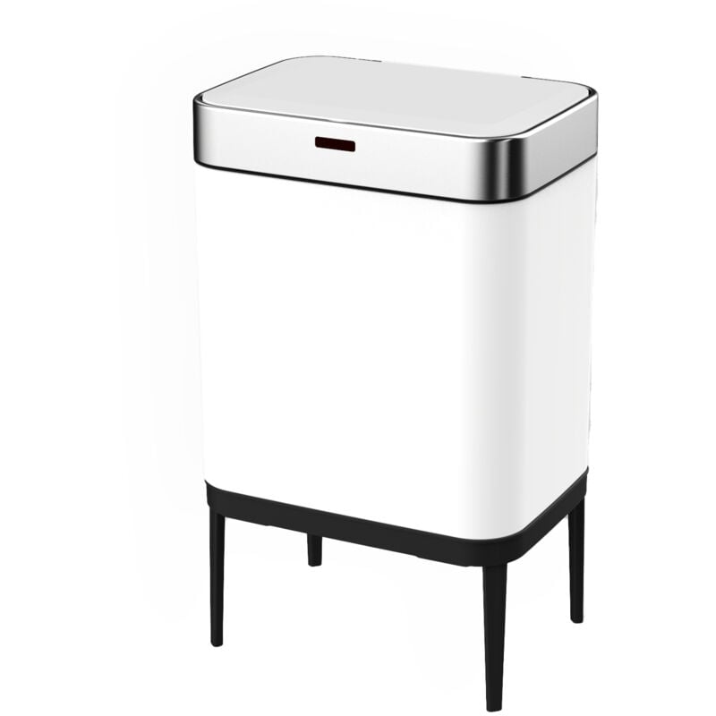 foto del prodotto pattumiera catterhouse cosmos 60l 42x30x76 cm in acciaio inossidabile con sensore di movimento e apertura automatica
