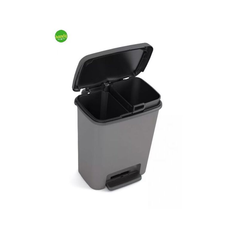 foto del prodotto pattumiera compatta duo keter 20 lt antracite