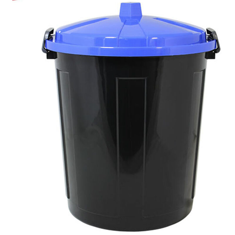 foto del prodotto pattumiera con coperchio blu chiusura antirandagismo odori 21lt bidone secchio casa cucina giardino locali commerciali