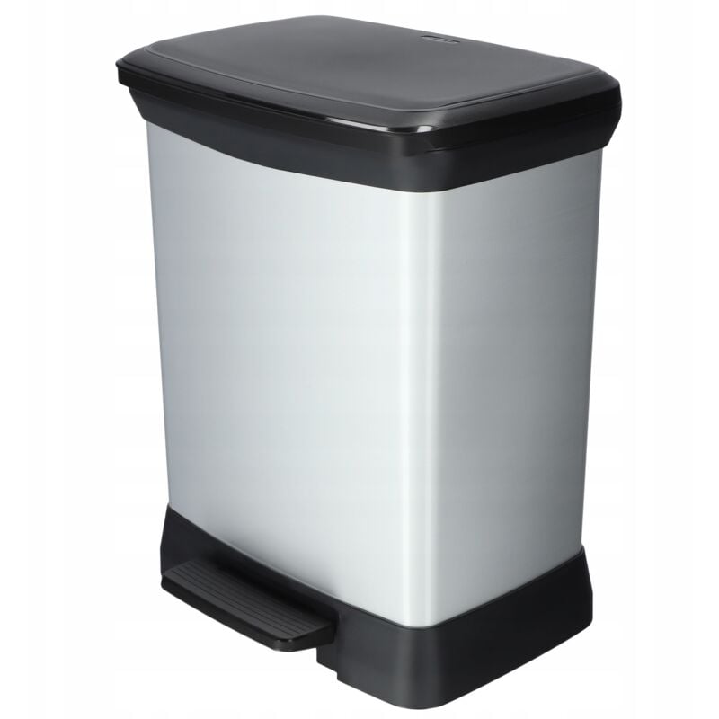 foto del prodotto pattumiera curver in metallo con pedale 30 l