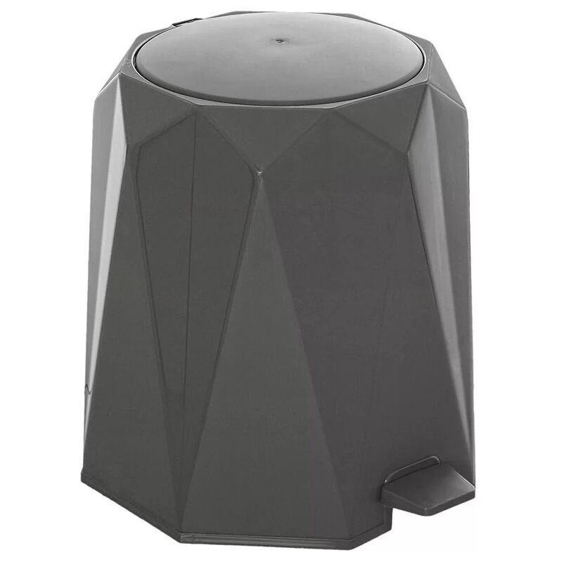 foto del prodotto pattumiera da bagno a pedale 6 lt moderno diamond colore grigio