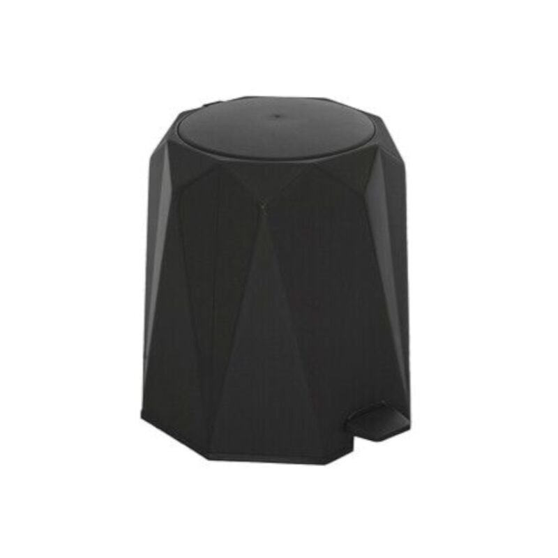 foto del prodotto pattumiera da bagno a pedale 6 lt moderno diamond colore nero