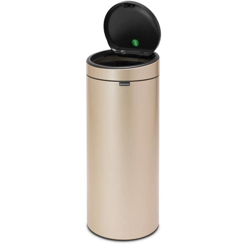 foto del prodotto pattumiera da cucina, metallic gold, 30 l eu brabantia