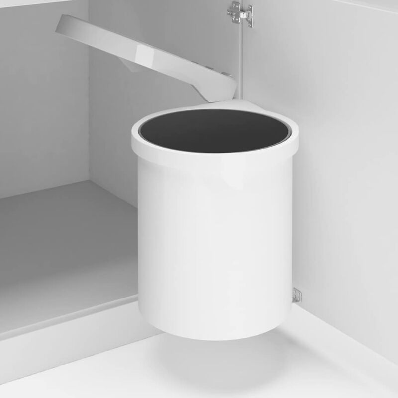 foto del prodotto pattumiera da incasso per cucina in plastica 12 l vidaxl