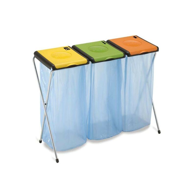 foto del prodotto pattumiera differenziata portasacco nature 3 gimi