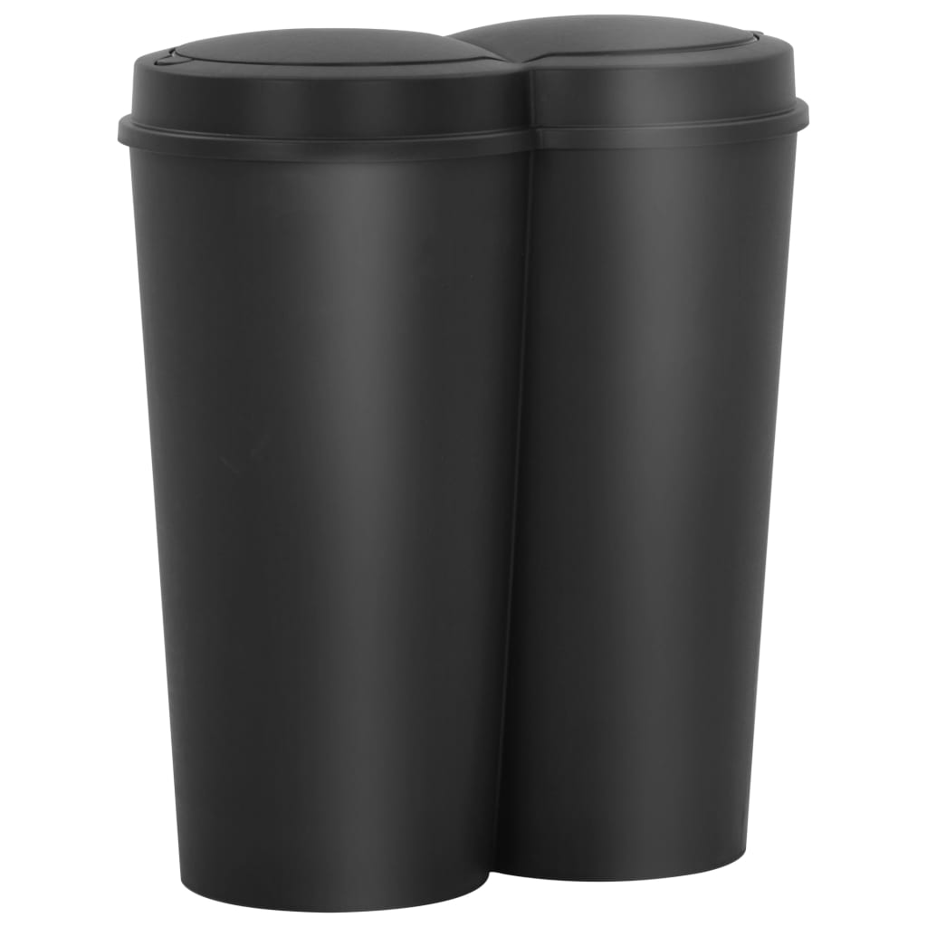 foto del prodotto pattumiera doppia 50 litri nero 02 0006032