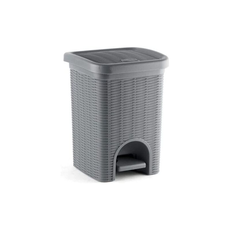 foto del prodotto pattumiera elegance bagno grigio 6 litri