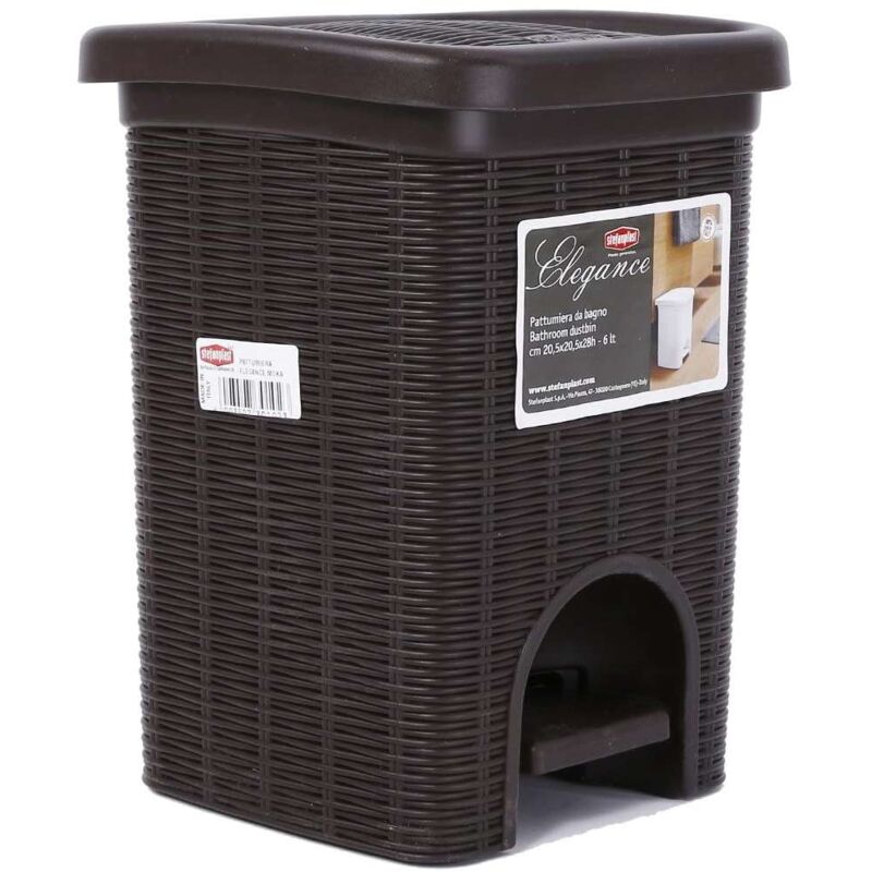 foto del prodotto pattumiera elegance mini moka l 6 stefanplast