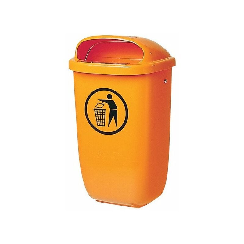 foto del prodotto pattumiera h650xl395xp250mm 50l arancione sulo