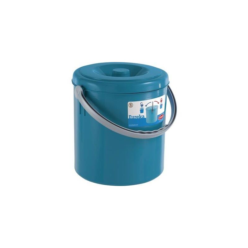 foto del prodotto pattumiera immondizia eureka stefanplast palace blue lt 20 cm 30 h.cm 31 conf. da 2pz