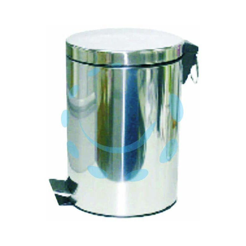 foto del prodotto pattumiera in acciaio inox con pedale misura 3lt