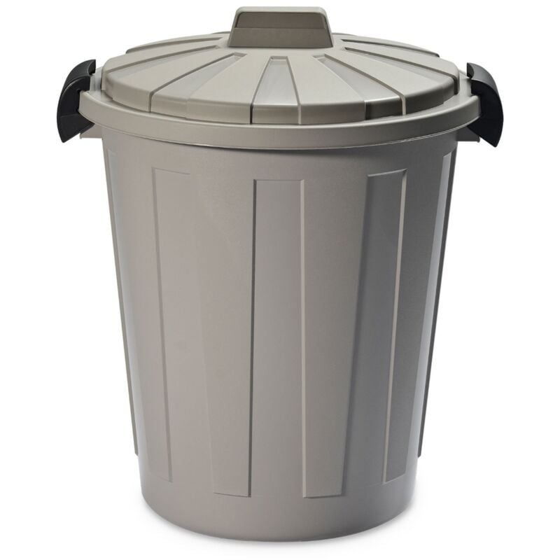 foto del prodotto pattumiera ladybin con coperchio capacit 25lt colore grigio