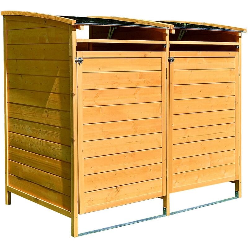 foto del prodotto pattumiera marrone scatola doppia scatola doppia pattumiera pannelli per pattumiera dustbin 240l pattumiera casa giardino scatola scatola per