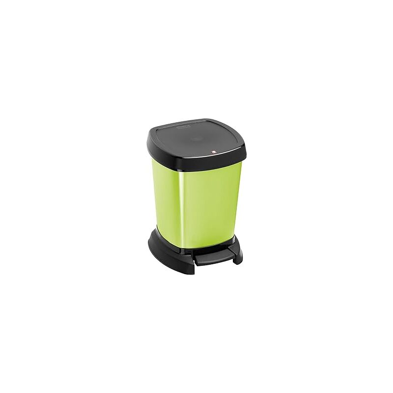 foto del prodotto pattumiera paso con apertura a pedale da 6 lt in colore verde