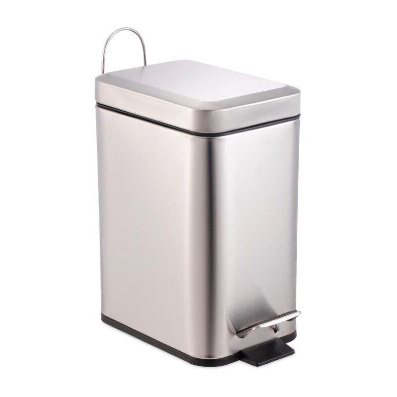 foto del prodotto pattumiera pedale inox lt3 rett.