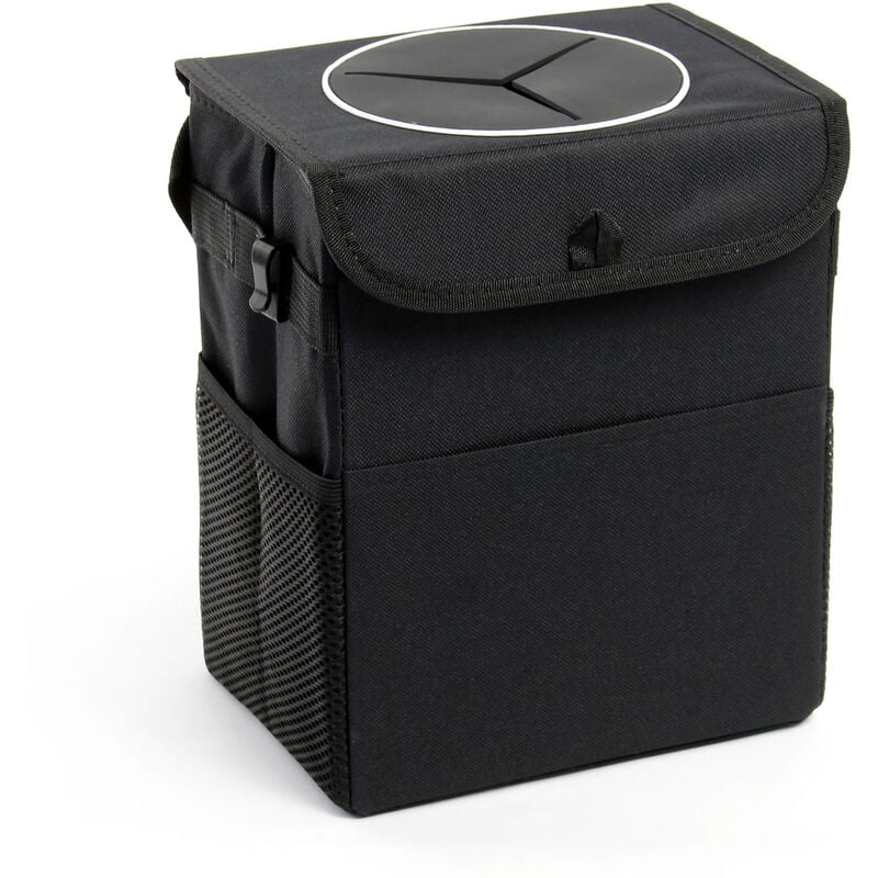 foto del prodotto pattumiera per auto cestino spazzatura da 7l idrorepellente, pieghevole, 3 tasche laterali xpotool
