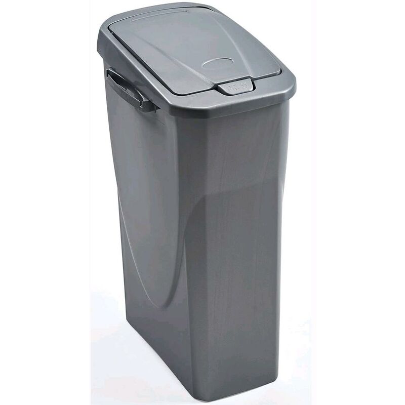 foto del prodotto pattumiera per raccolta differenziata colore antracite 40 litri ecobin 25x42x61,5 cm 40 litri colore antracite