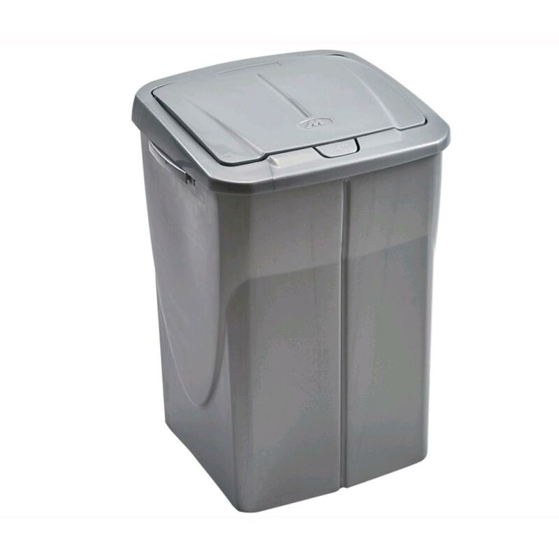 foto del prodotto pattumiera per raccolta differenziata colore antracite 45 litri ecobin 37x36x51 cm 45 litri colore antracite