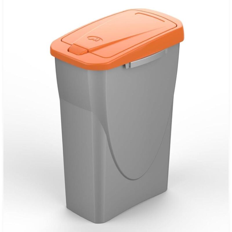 foto del prodotto pattumiera per raccolta differenziata colore arancio 25 litri ecobin 22x36x51 cm 25 litri colore arancio