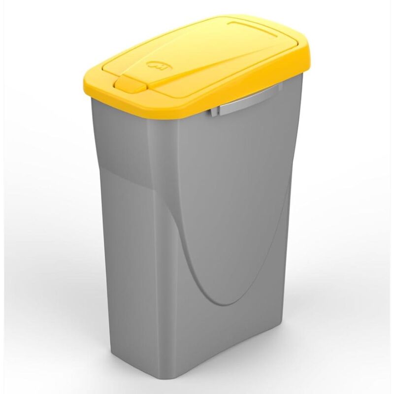 foto del prodotto pattumiera per raccolta differenziata colore giallo 40 litri ecobin 25x42x61,5 cm 40 litri colore giallo