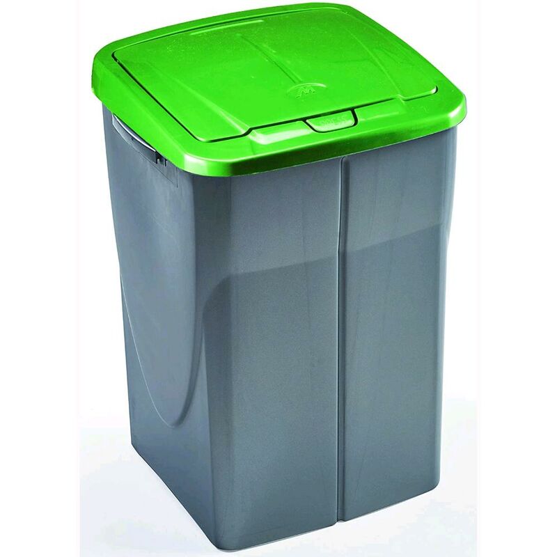 foto del prodotto pattumiera per raccolta differenziata colore verde 45 litri ecobin 37x36x51 cm 45 litri colore verde
