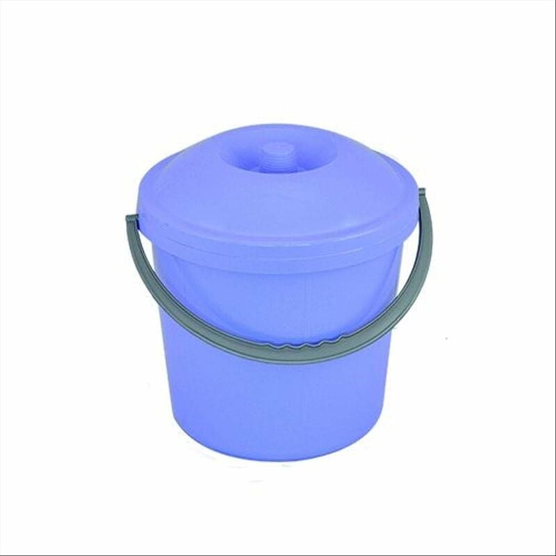 foto del prodotto pattumiera per raccolta rifiuti in pvc con manico e coperchio da 15 litri