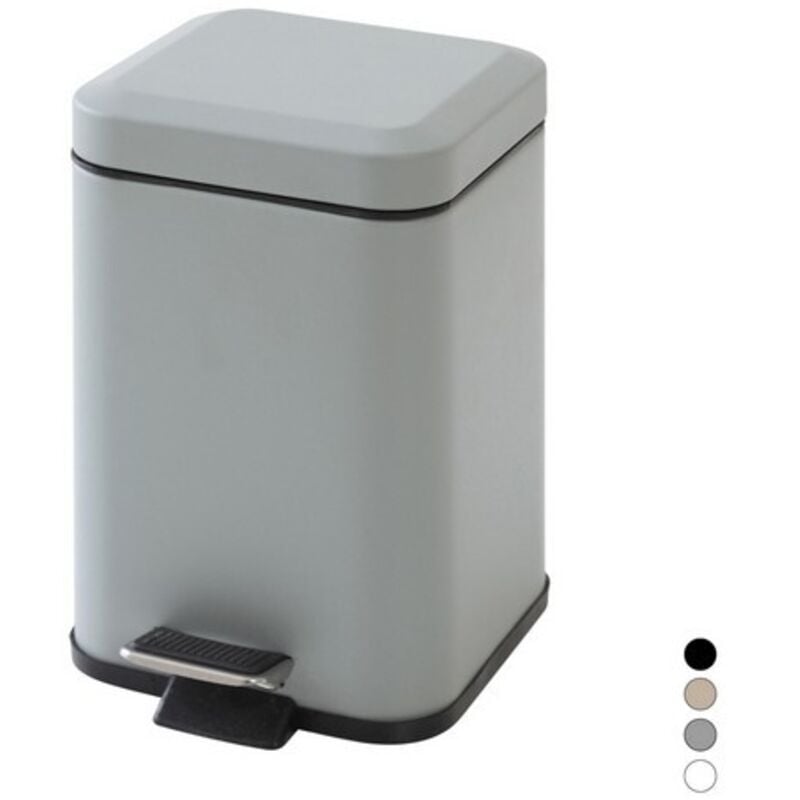 foto del prodotto pattumiera quadrata 3l bianca cm 16x16 h 25