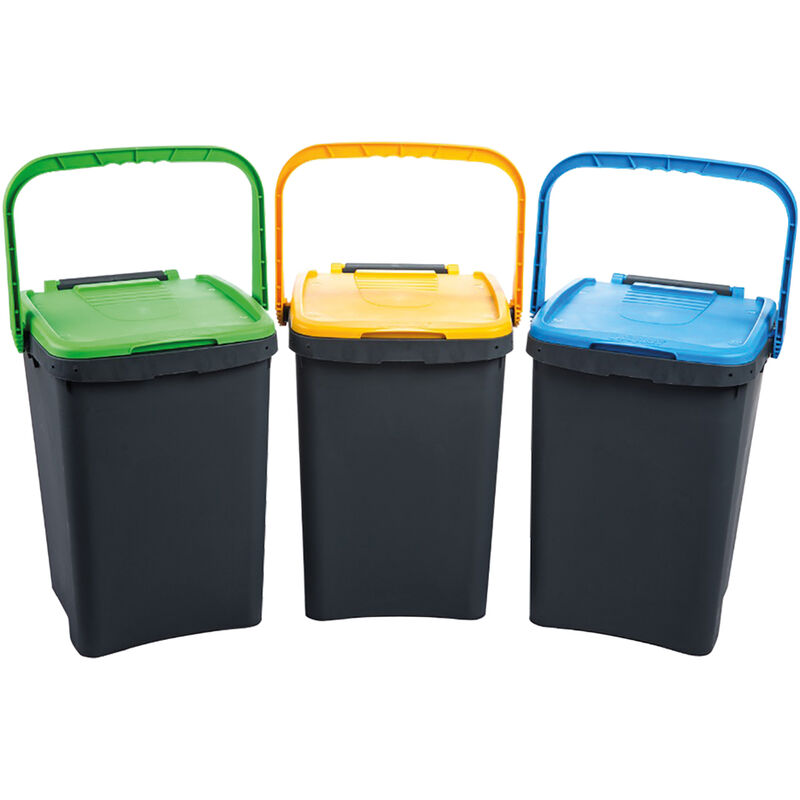 foto del prodotto pattumiera raccolta differenziata ecoplus 7 lt. cm 25 x 25,7 x h 21,7 marrone