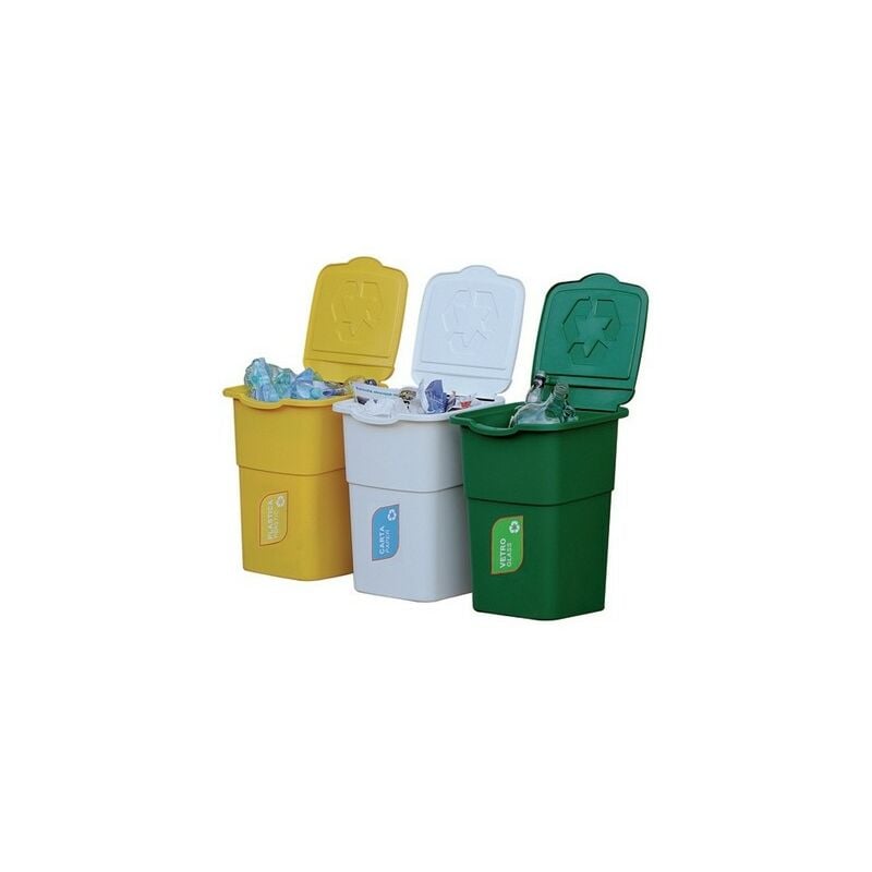 foto del prodotto pattumiera raccolta differenziata set 3 pz. ff