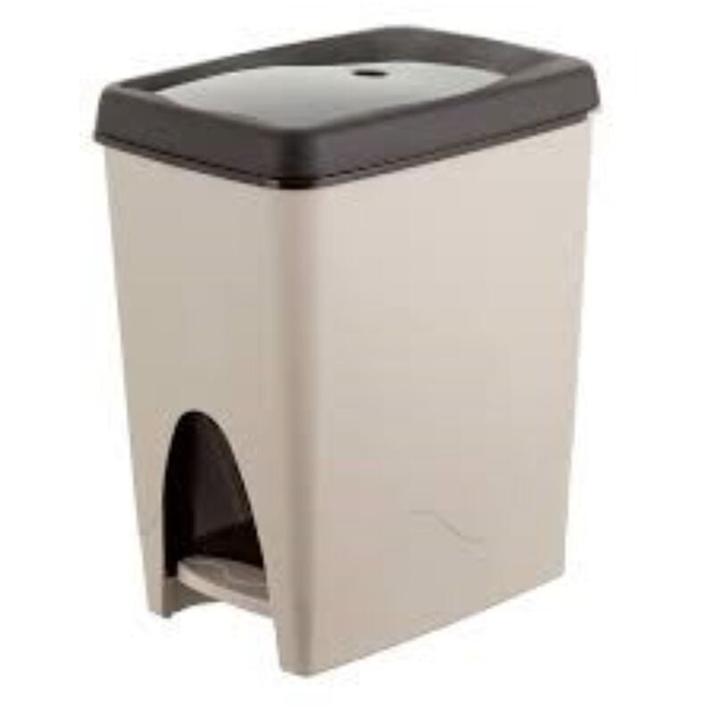 foto del prodotto pattumiera secchio quotidiana litri 21 assemblata beige 23x25x40 bama bama spa