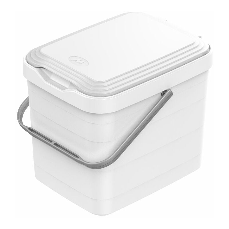 foto del prodotto pattumiera sottolavello differenziata per cassetto cucina 8 litri bianca 27x20x23h cm 8 litri colore bianco