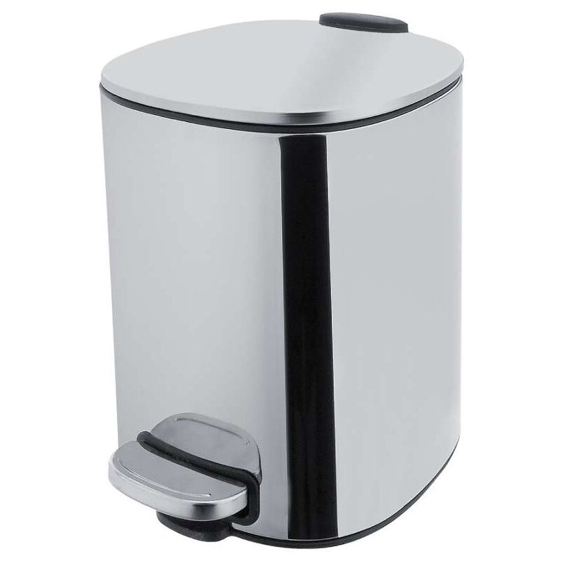 foto del prodotto pattumiere cestino per rifiuti 5 l, acciaio inox kos 9005 18 nimco